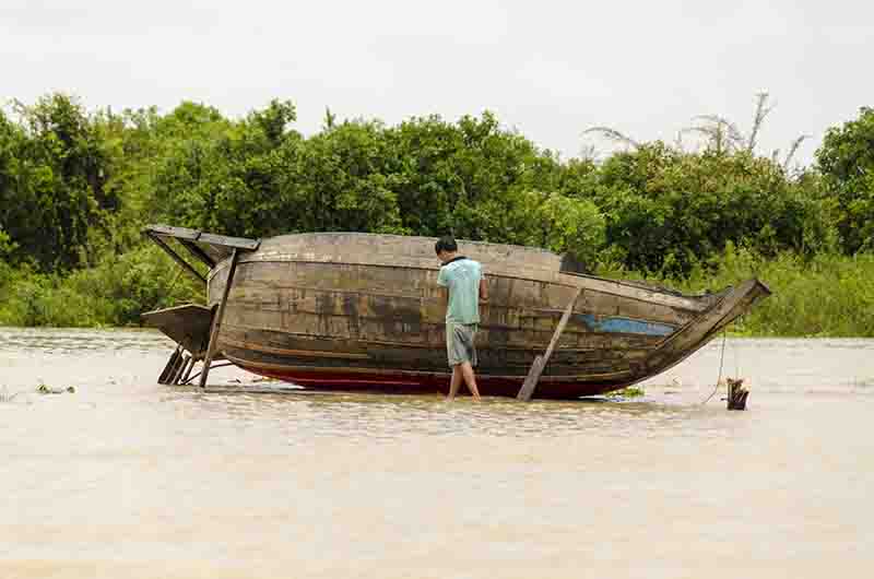 19 - Camboya - lago Tonle Sap y pueblo flotante de Chung Knearn